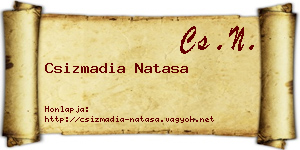 Csizmadia Natasa névjegykártya